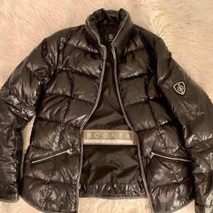 BLACK BOGNER DOWN PUFFER JACKET
